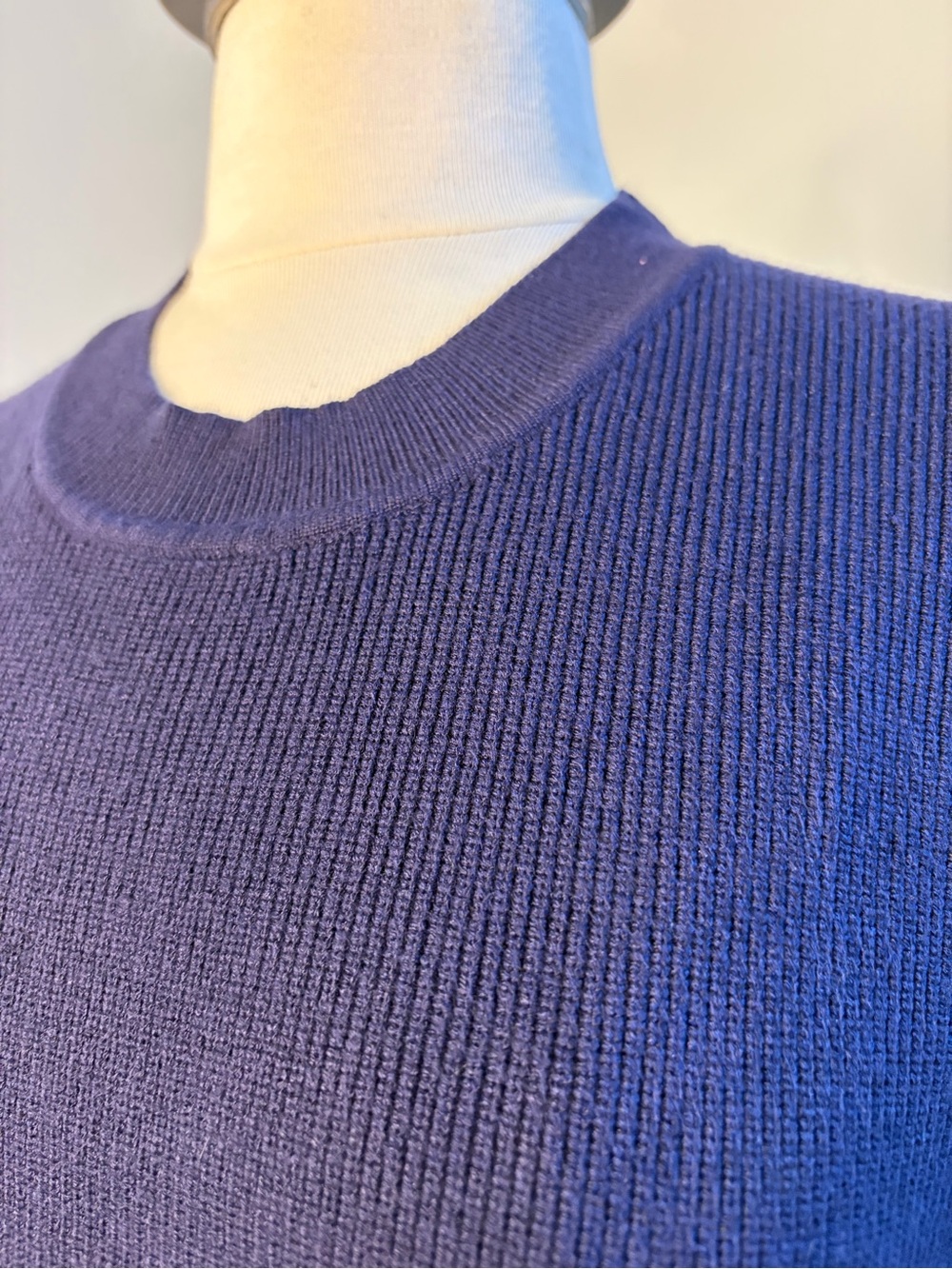 Gabby Isabella Navy Ribbed Knit Vest - Picture 8 of 8